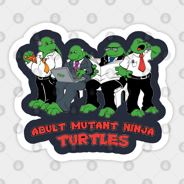 Adult mutant ninja turtles Sticker by joshsmith